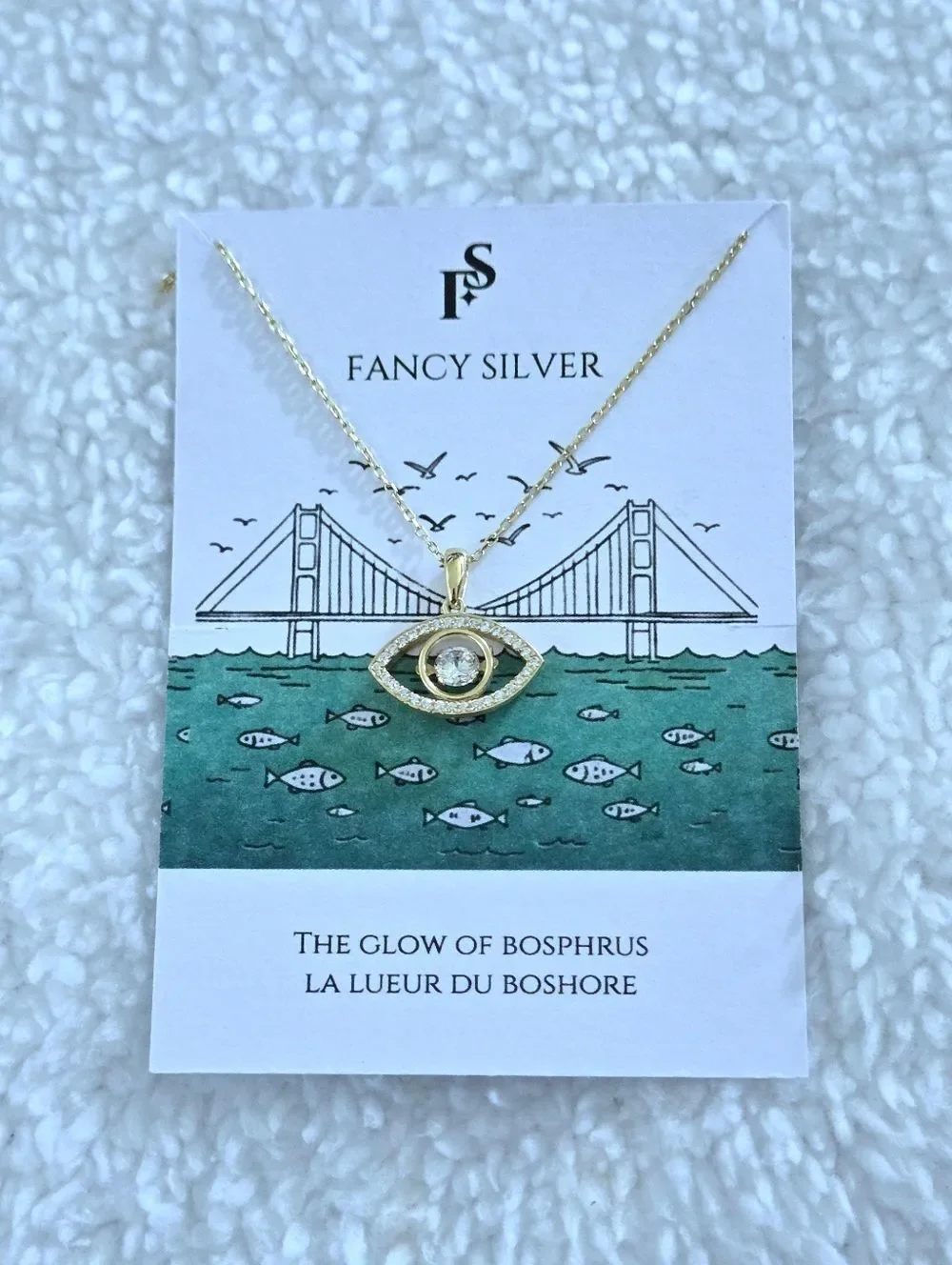 Fancy Silver🤍 Evil Eye🧿 Pendant Necklace